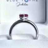 Pierścionek z rubinem naturalnym